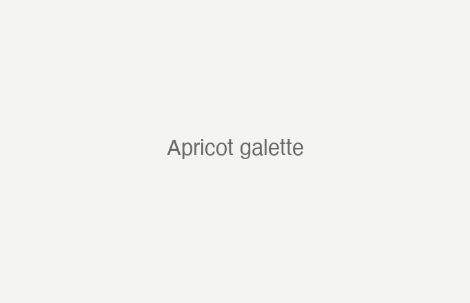 Apricot galette