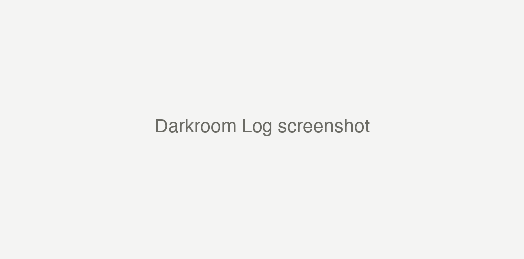 Darkroom Log screenshot