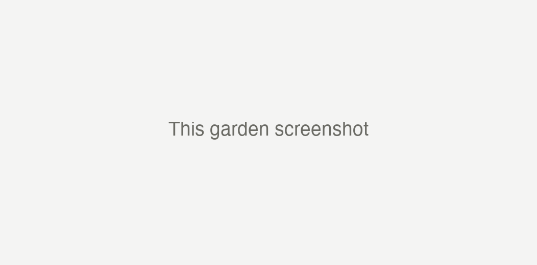 This garden screenshot