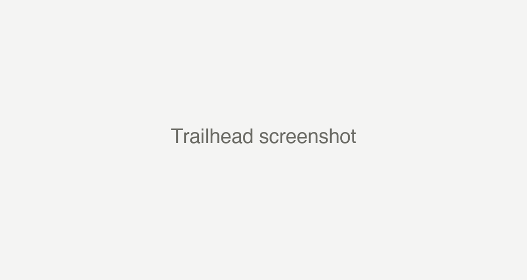 Trailhead screenshot